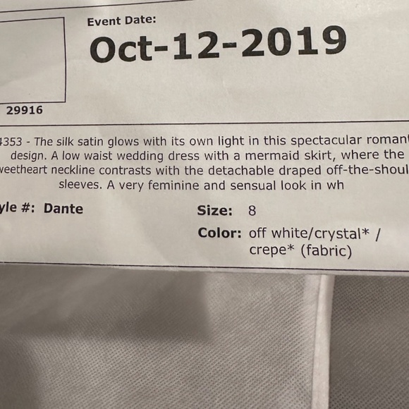 Dante Modern Wedding Gown - Picture 3 of 13